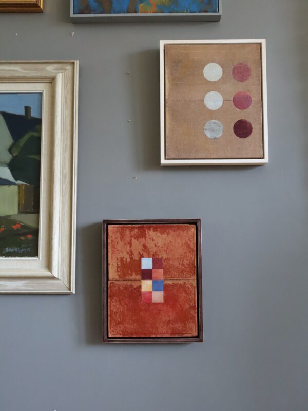 Geometric Abstract Collage in Sienna - Image 2