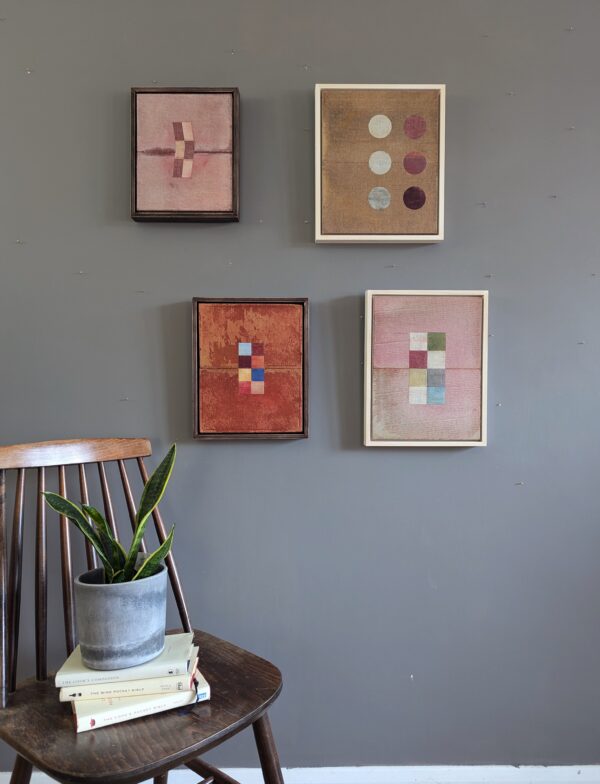 Geometric Abstract Collage with Dots - Image 2