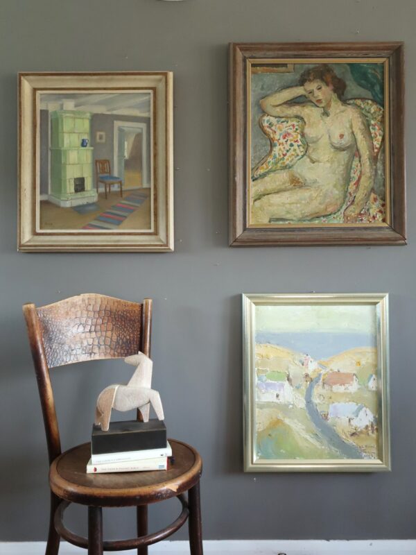 Nude on Patterned Armchair - Image 3