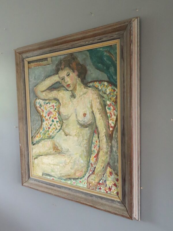 Nude on Patterned Armchair - Image 5