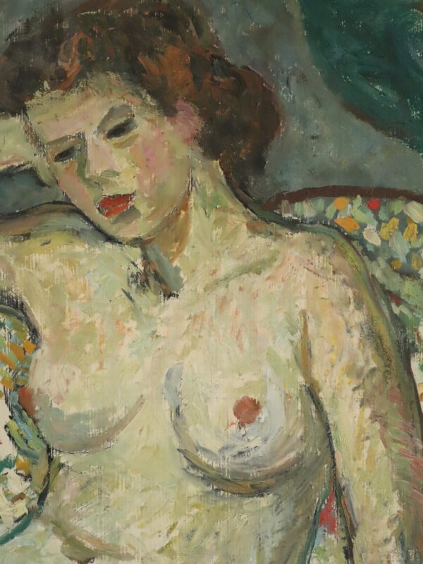 Nude on Patterned Armchair - Image 9