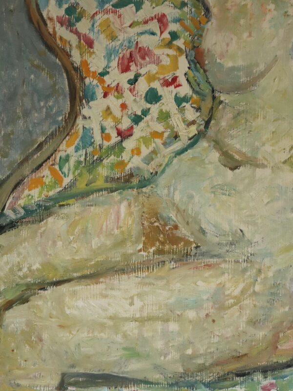 Nude on Patterned Armchair - Image 10