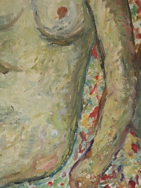 Nude on Patterned Armchair - Image 11