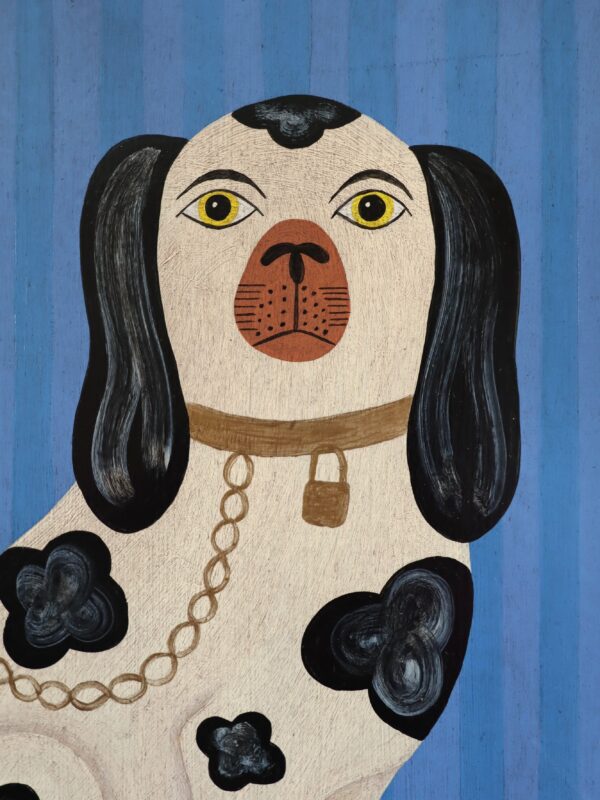 Pair of Staffordshire Dogs (Blue) - Image 9