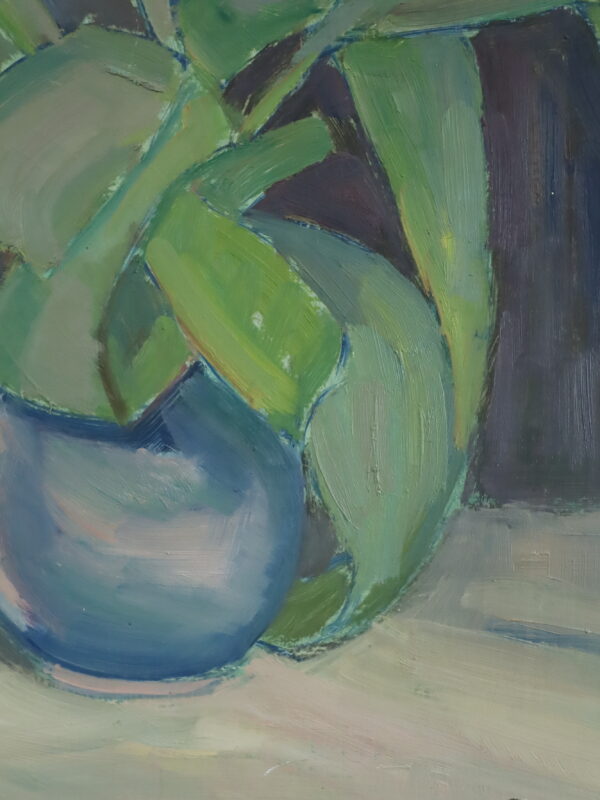 Tulips in a Blue Vase - Image 12