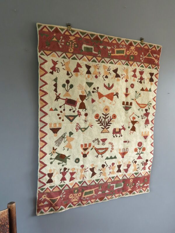 Whimsical Afghani Wall Hanging - Image 3