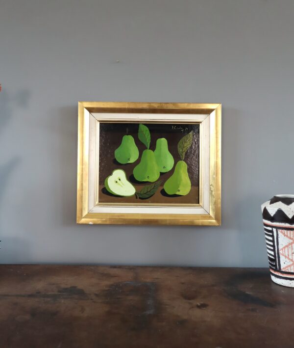 Green Pears on Table - Image 2