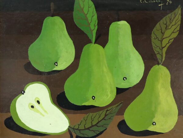 Green Pears on Table - Image 10