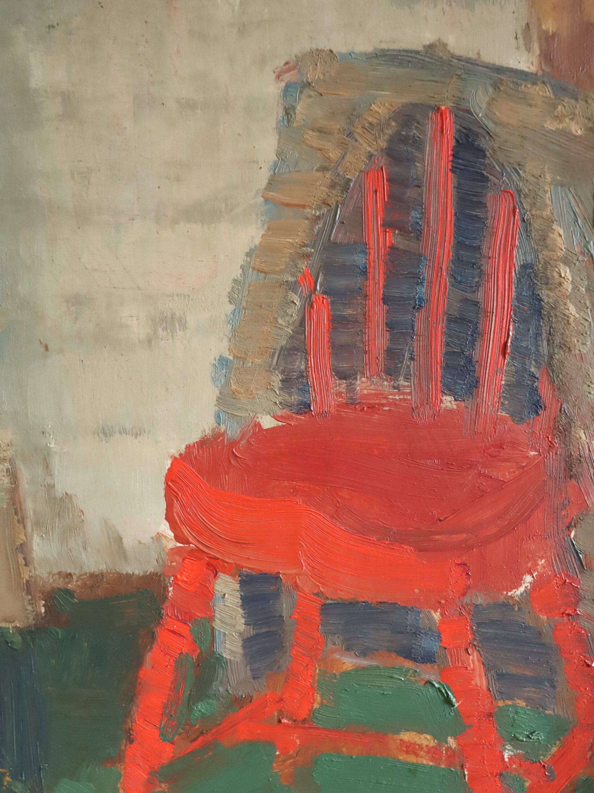 Red Chair by the Fireplace - Image 10