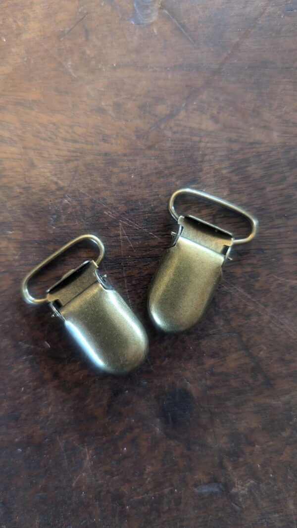 Pair of Bronze Tapestry Clamps - Image 2