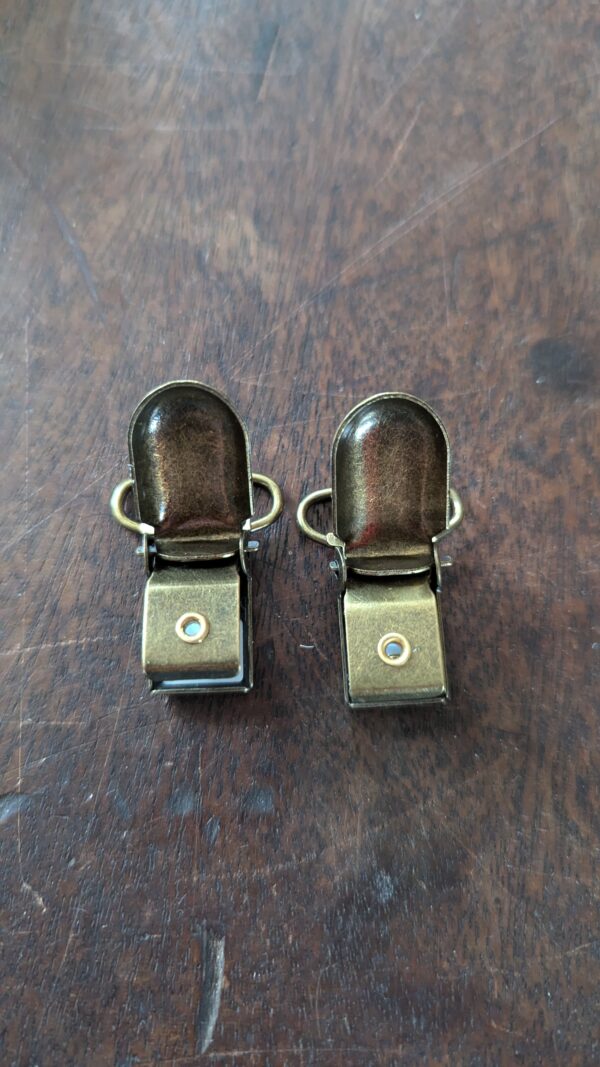 Pair of Bronze Tapestry Clamps - Image 6