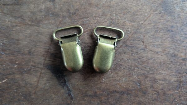 Pair of Bronze Tapestry Clamps