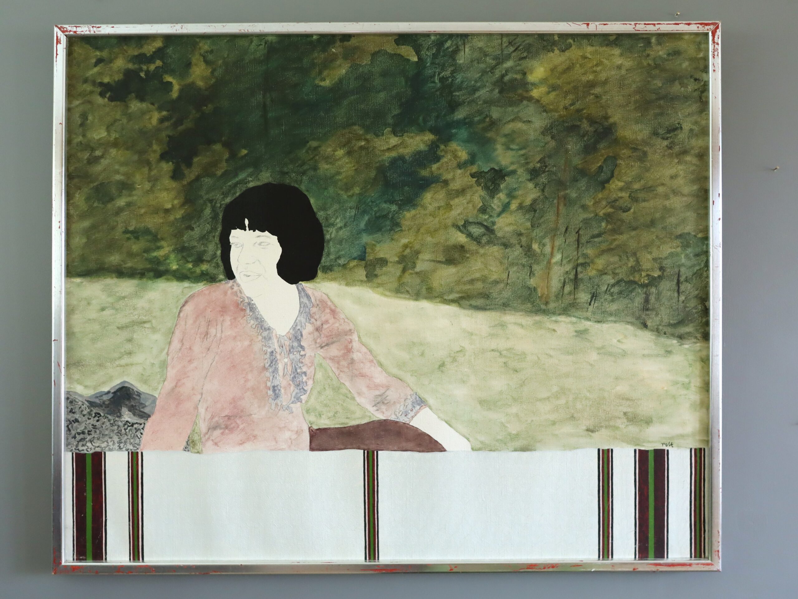 Woman in a Pink Blouse