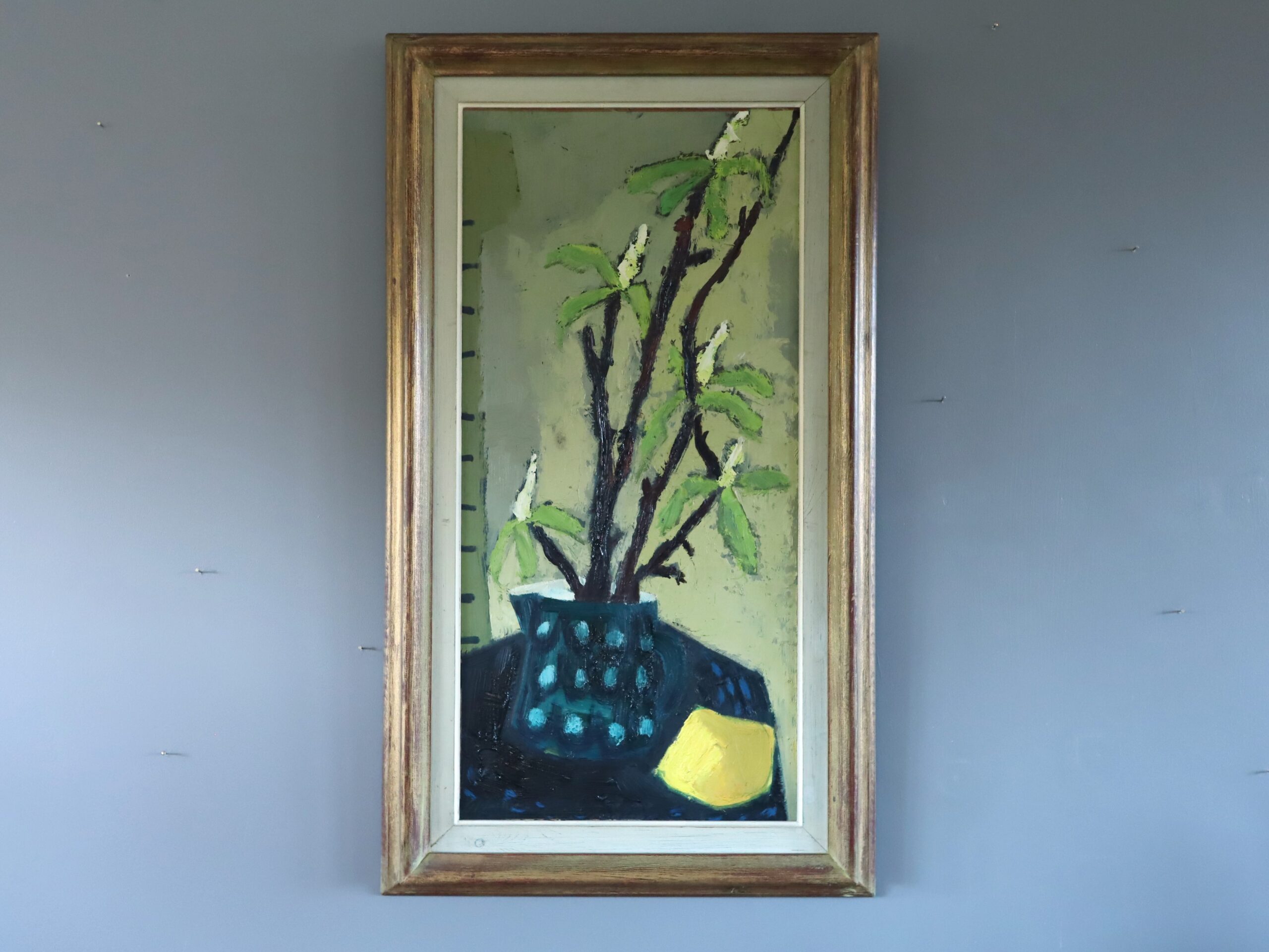 Branches in a Blue Vase