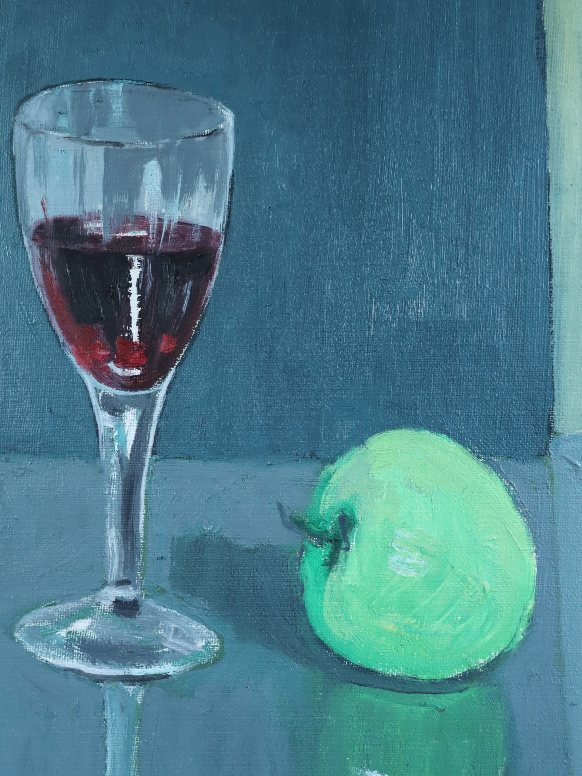 Green Apple with Glasses - Image 10