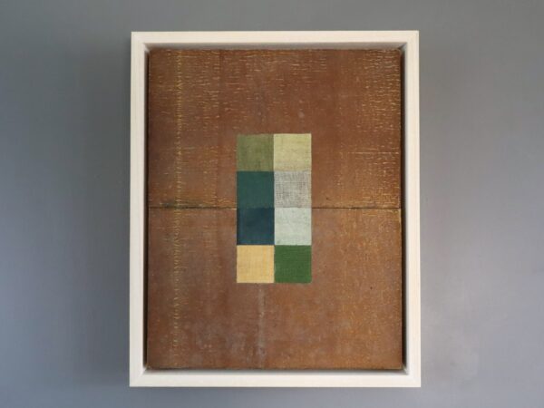 Geometric Collage in Green
