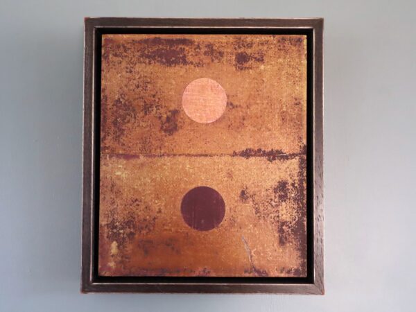 Geometric Collage in Raw Sienna