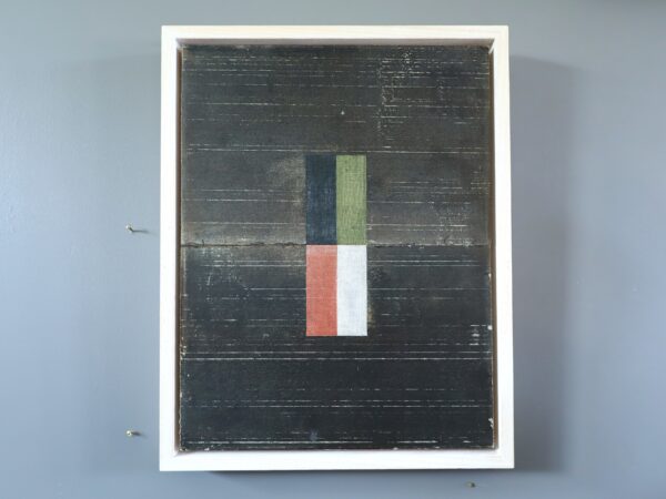 Geometric Collage in Dark Brown