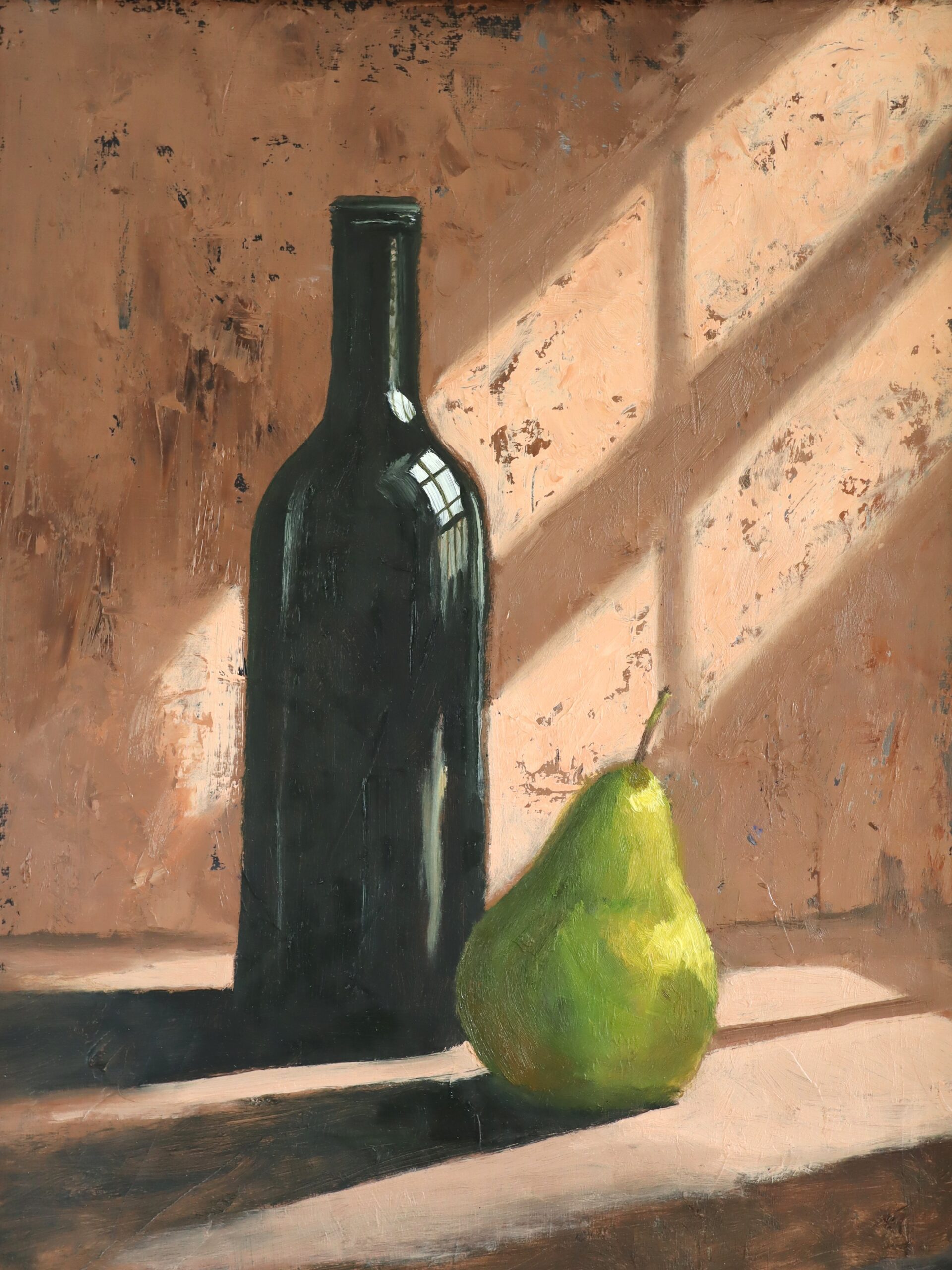 Bottle & Pear by the Window - Image 8