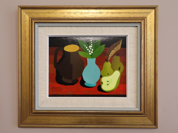 Blue Vase & Pears