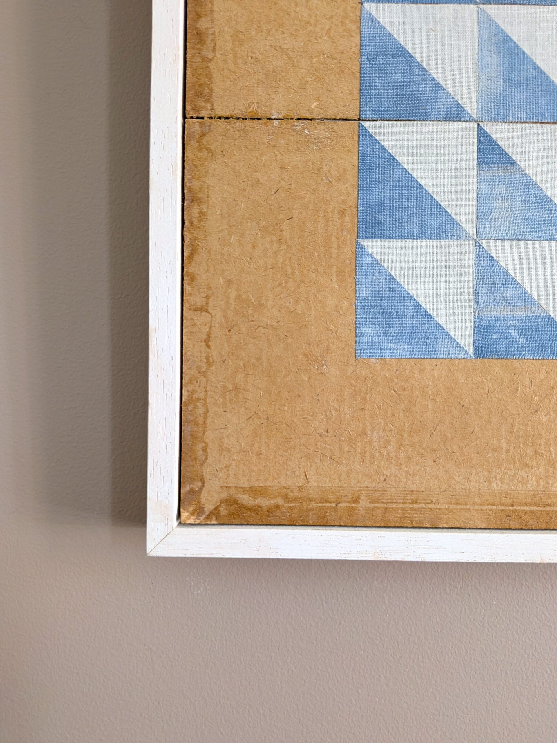 Geometric Collage in Blue Triangles - Image 4