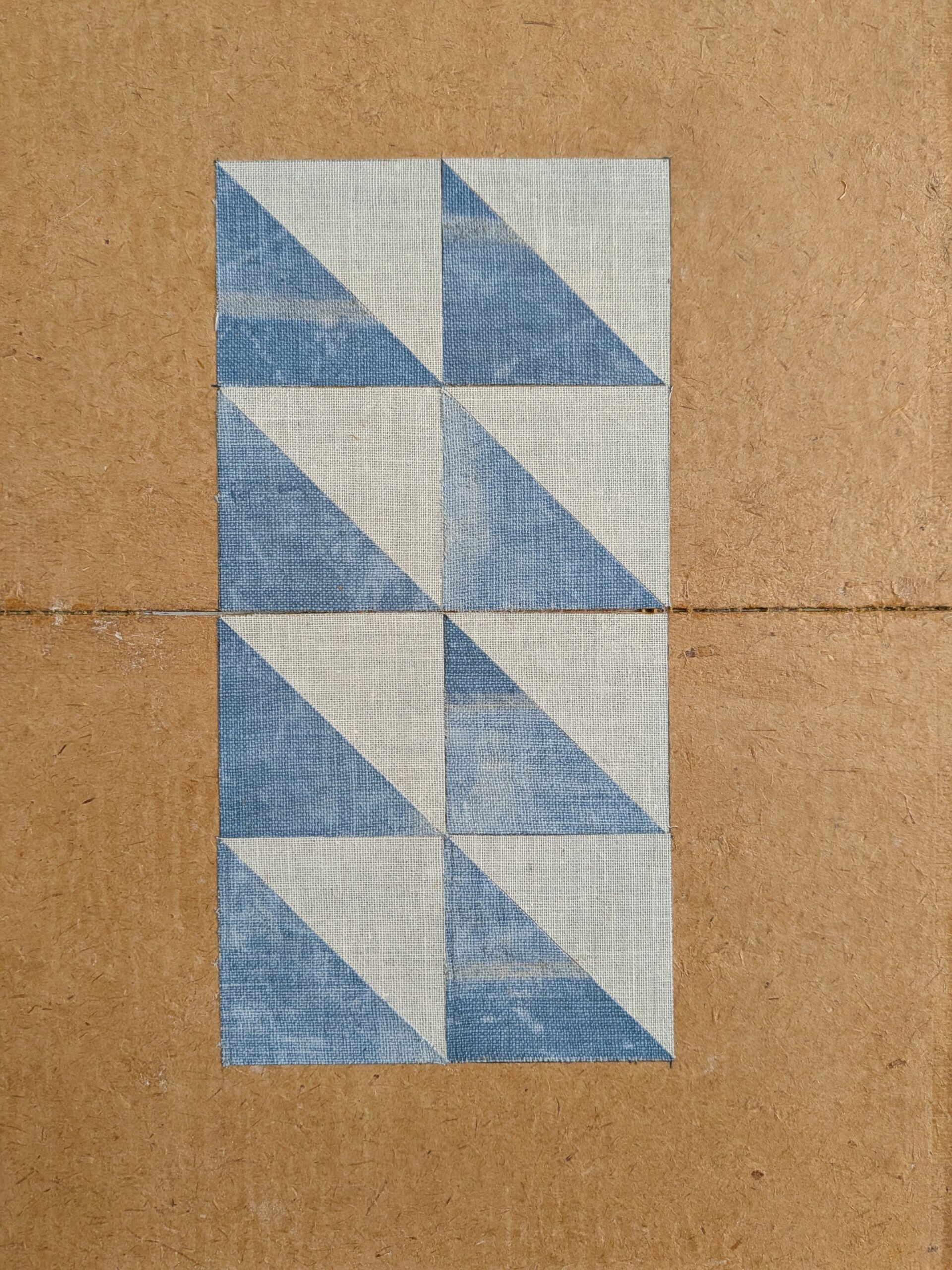 Geometric Collage in Blue Triangles - Image 6