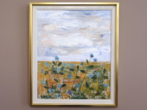 Blue Flowers in the Meadow