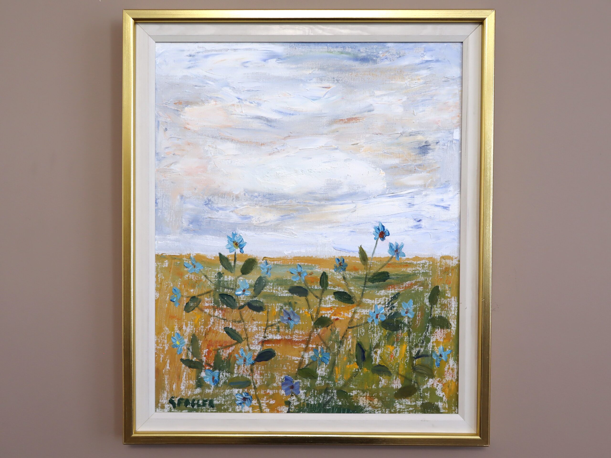 Blue Flowers in the Meadow