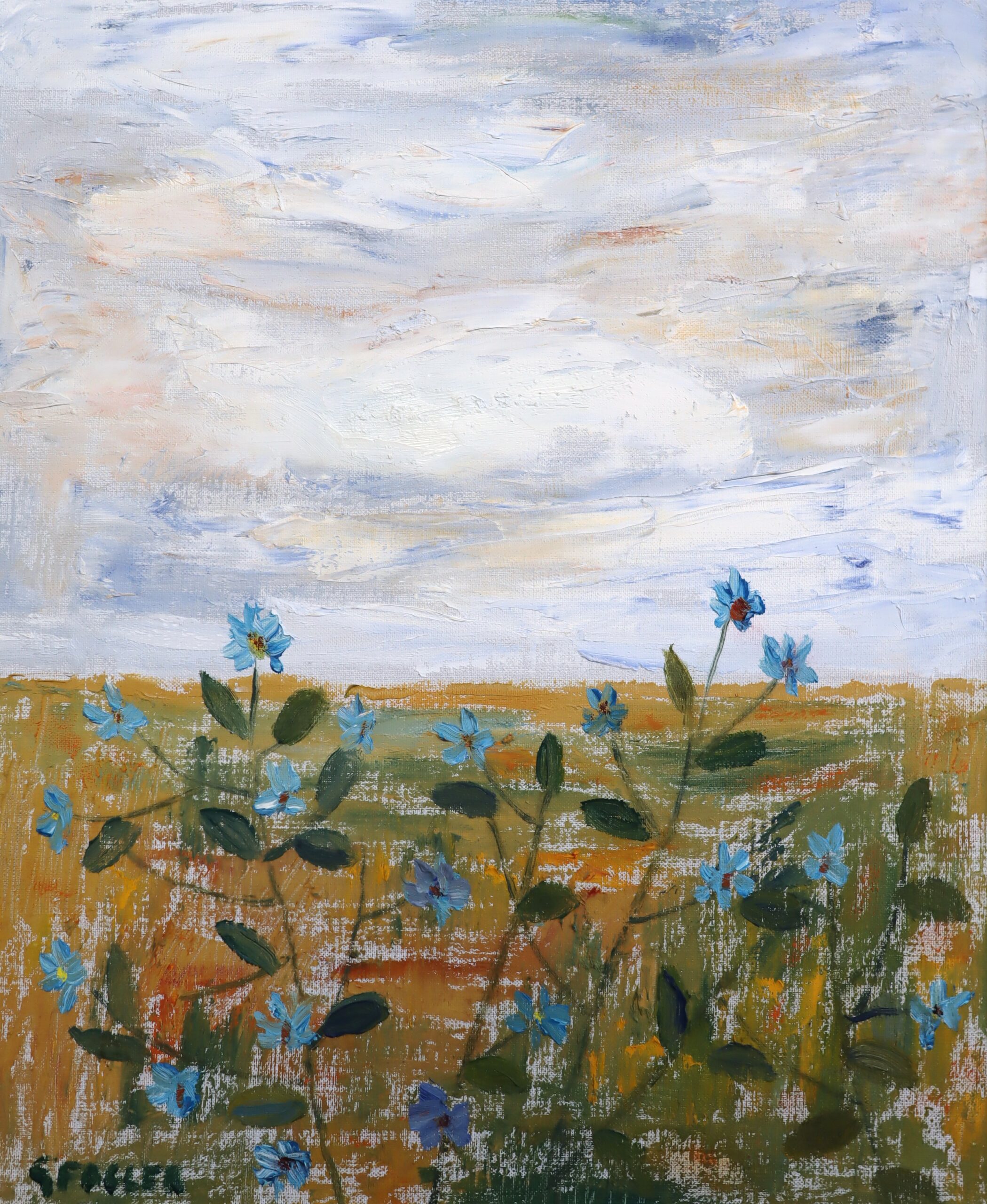 Blue Flowers in the Meadow - Image 9