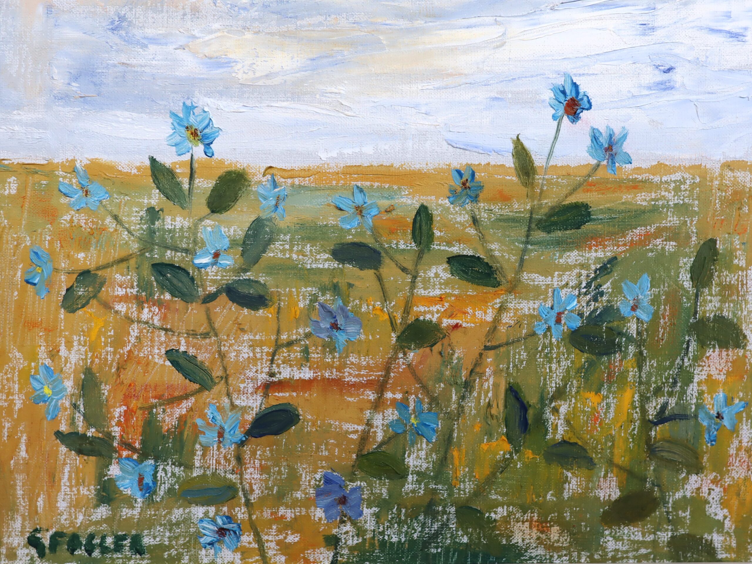 Blue Flowers in the Meadow - Image 10